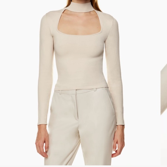 Size M - Babaton FLORINE SCULPT KNIT SWEATER - Picture 3 of 3